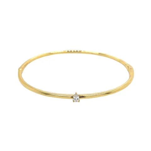 18K Yellow Gold Diamond Bangle