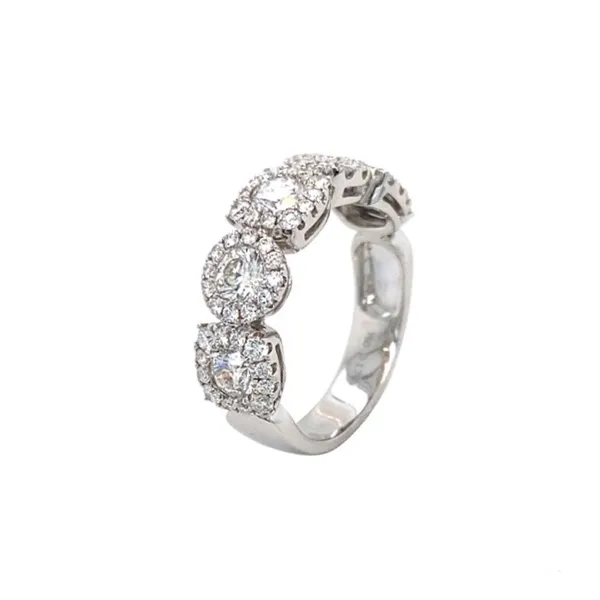 18K White Gold Diamond Band