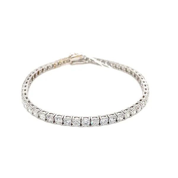 18K White Gold Tennis Bracelet