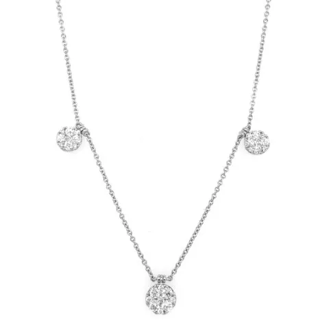 18K White Gold Diamond Necklaces