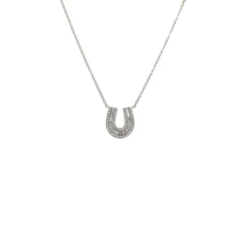 18K White Gold Diamond Necklace