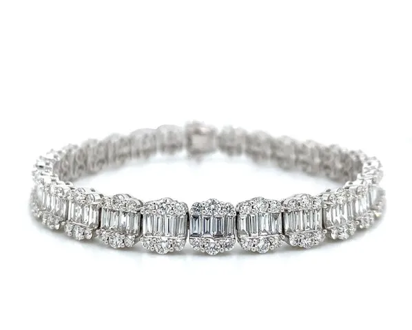 18K White Gold Diamond Bracelet