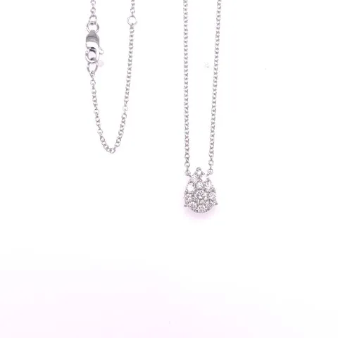 18K White Gold Diamond Necklace