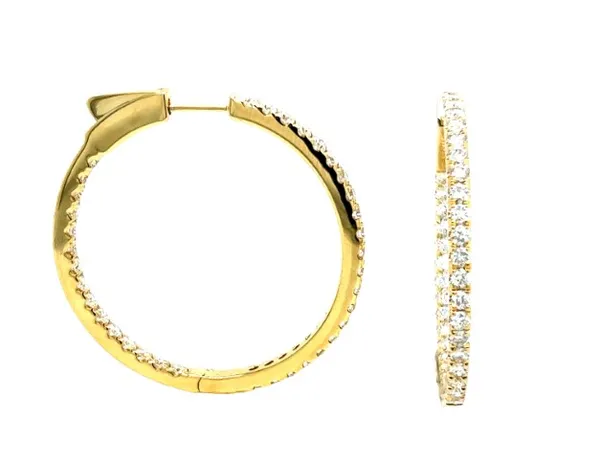 18K Yellow Gold Diamond H