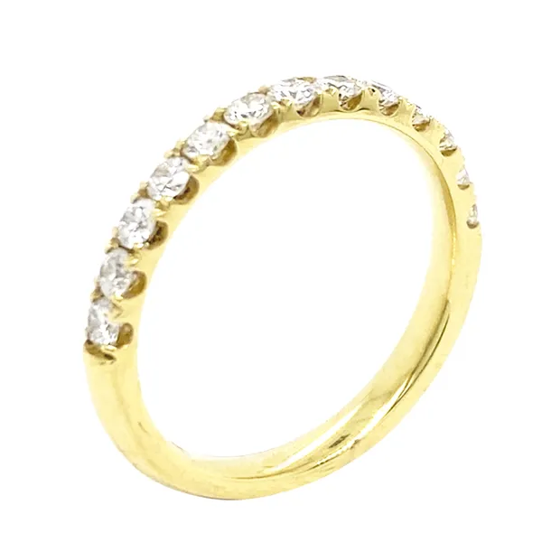 18K Yellow Gold Diamond Band
