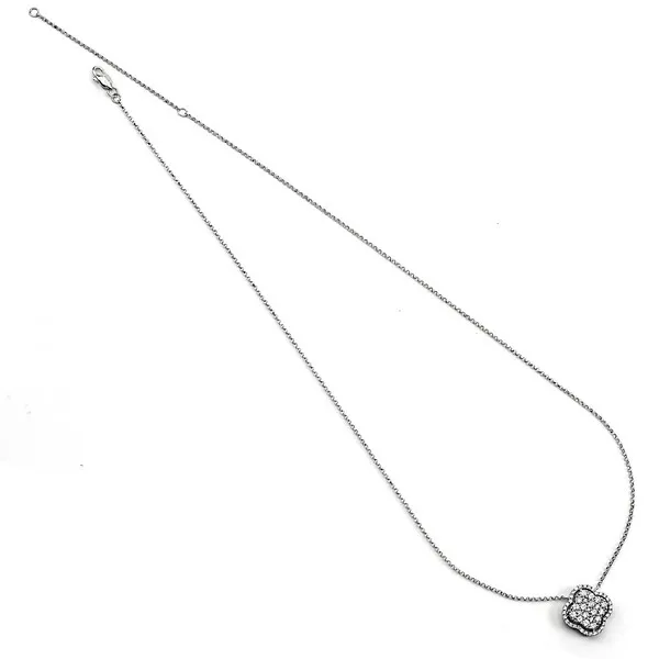18K White Gold Diamond Necklace