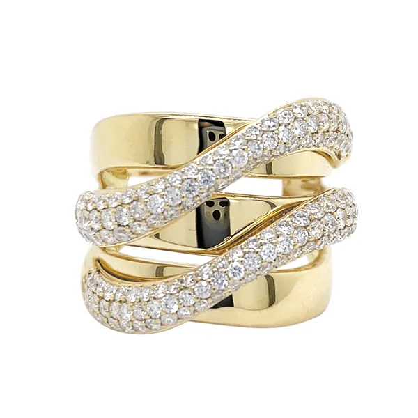 18K Yellow Gold Diamond Band