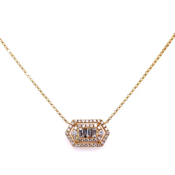 18K Yellow Gold Diamond Necklace