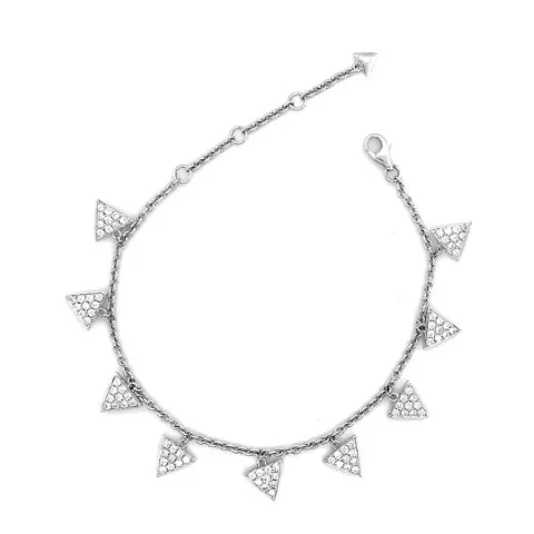18K White Gold Diamond Bracelet