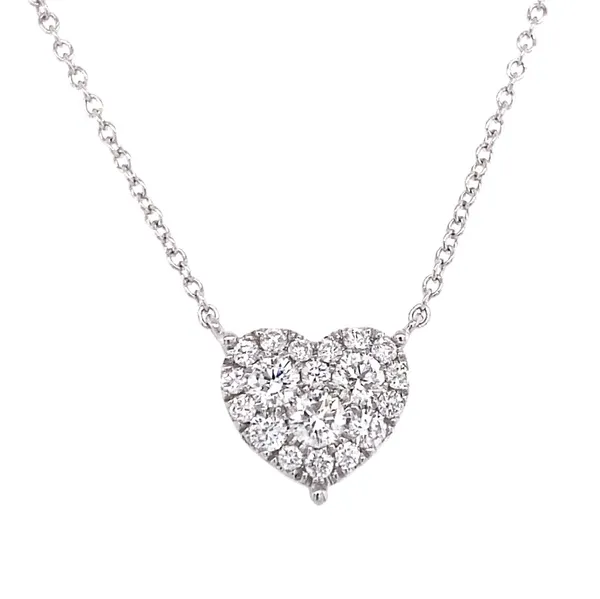 18K White Gold Diamond Necklace