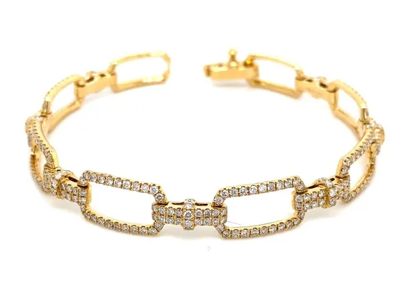18K Yellow Gold Diamond Bracelet