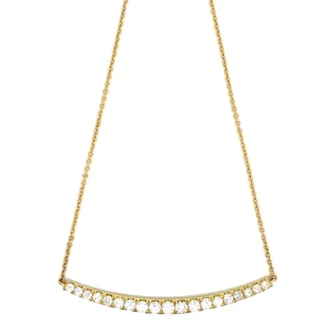 18K Yellow Gold Diamond Necklace