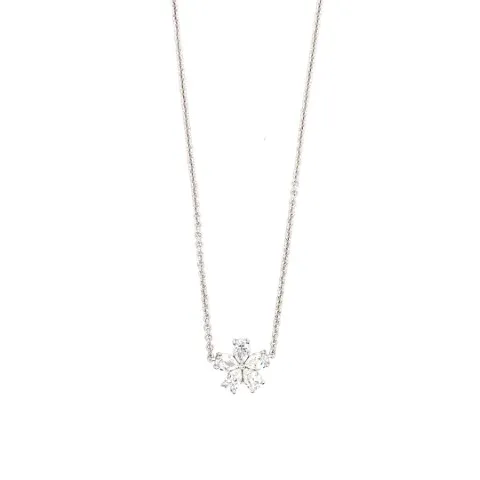 18K White Gold Diamond Necklace