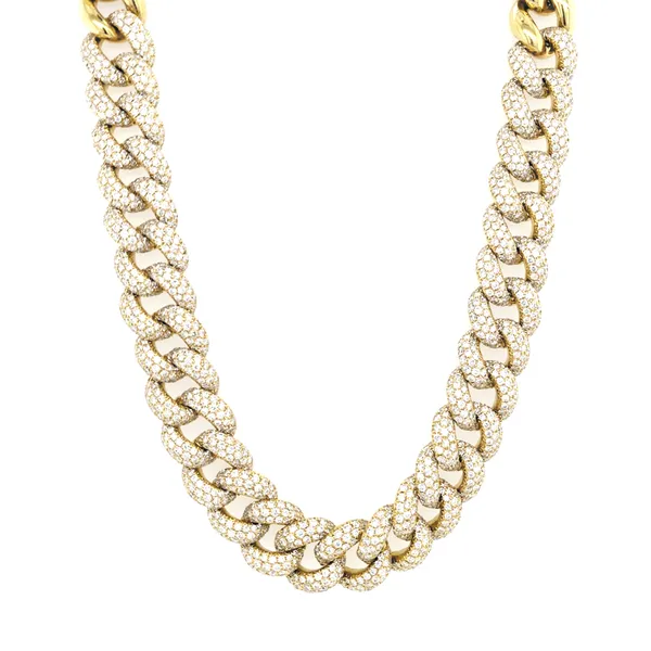 18K Yellow Gold Diamond Necklace