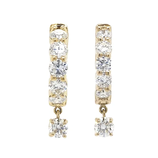 18K Yellow Gold Huggie Earrings