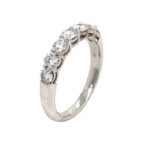 18K White Gold Diamond Band