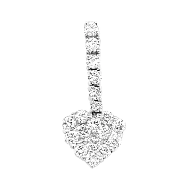 18K White Gold Diamond Pendant