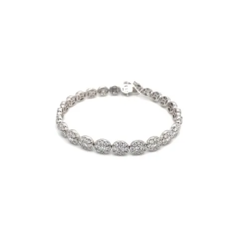 18K White Gold Diamond Bracelet