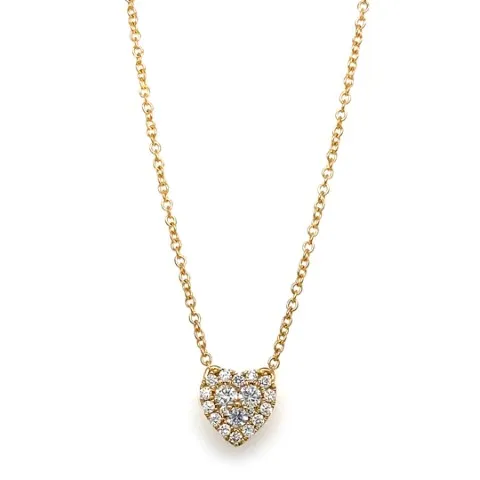 18K Yellow Gold Diamond Necklace