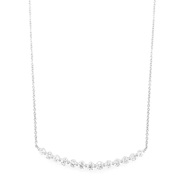 18K White Gold Diamond Necklace