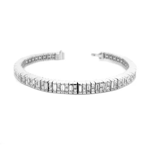 18K White Gold Diamond Bracelet