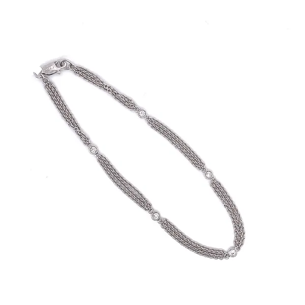 18K White Gold Diamond Bracelet
