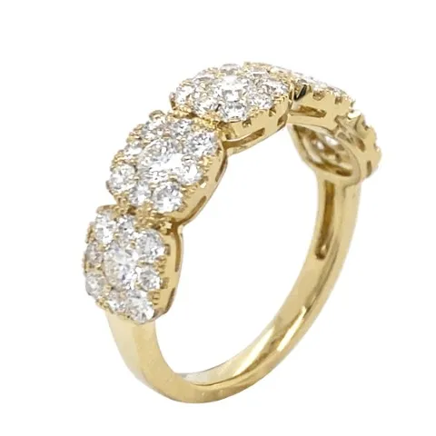 18K Yellow Gold Diamond Band
