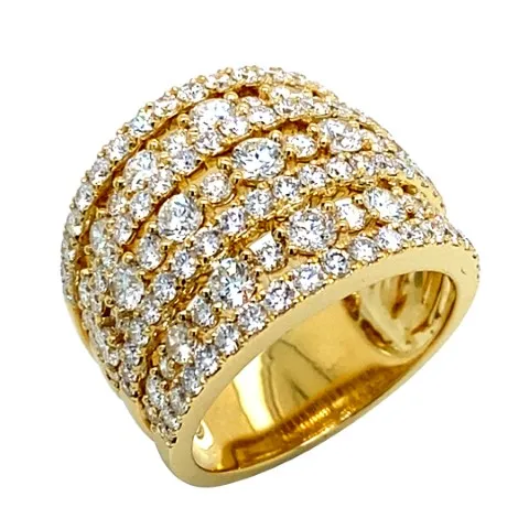 18K Yellow Gold Diamond Band