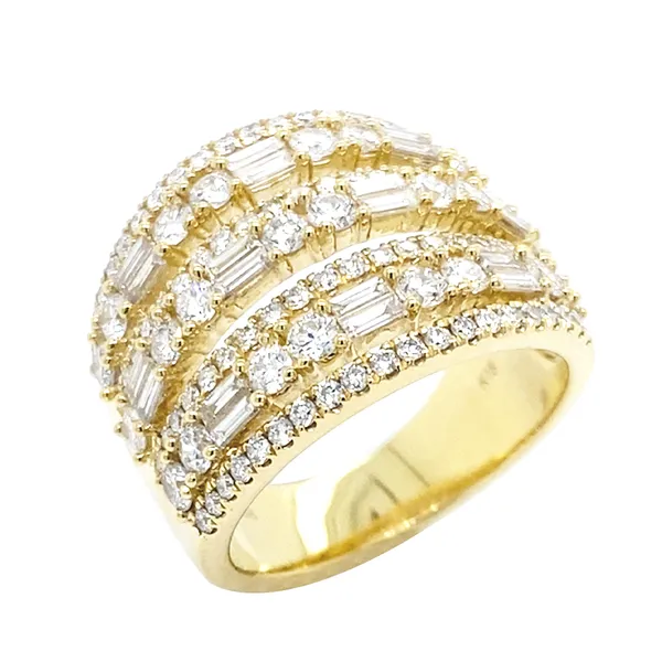 18K Yellow Gold Diamond Band