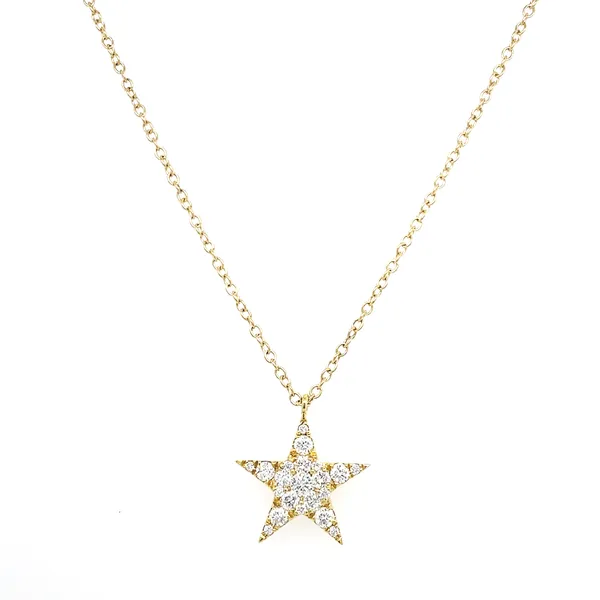 18K Yellow Gold Diamond Necklace