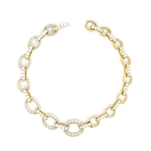 18K Yellow Gold Diamond Bracelet