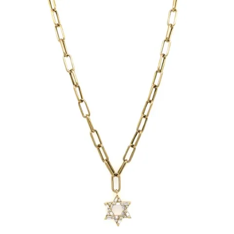 18K Yellow Gold Diamond Necklace