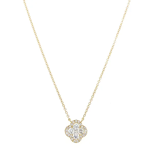 18K Yellow Gold Diamond Necklace