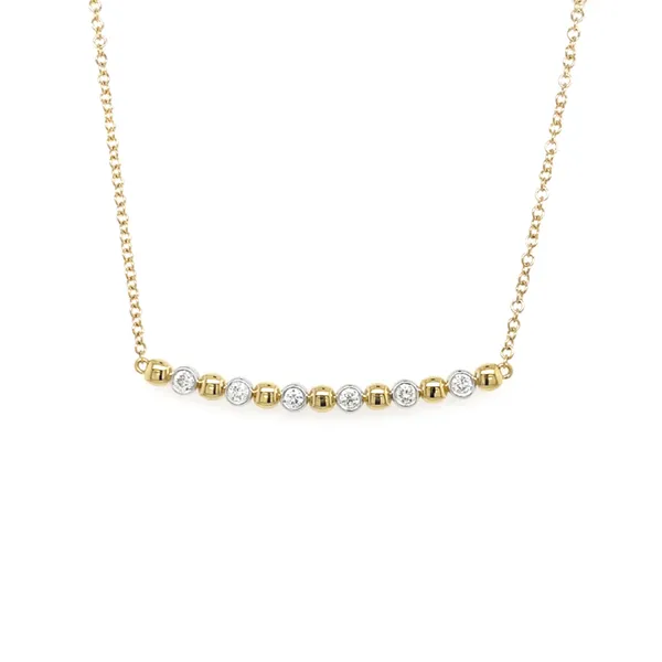 18K Two-Tone Gold Diamond Necklace