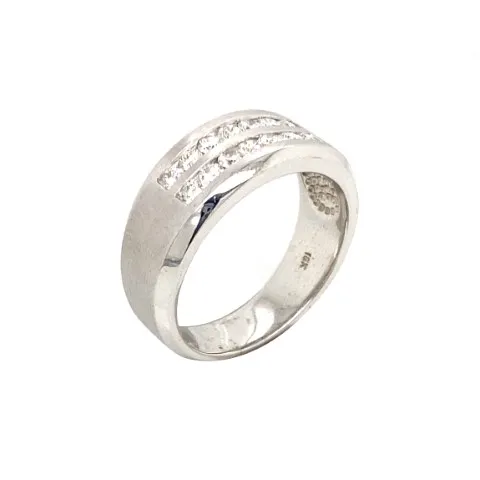 18K White Gold Diamond Men’s Ring