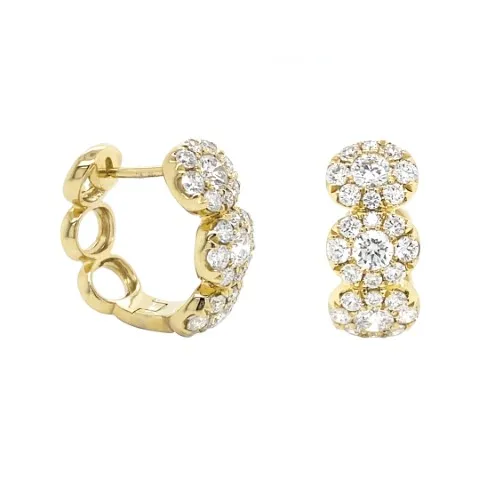 18K Yellow Gold Huggie Earrings
