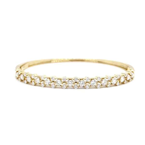 18K Yellow Gold Diamond Bangle