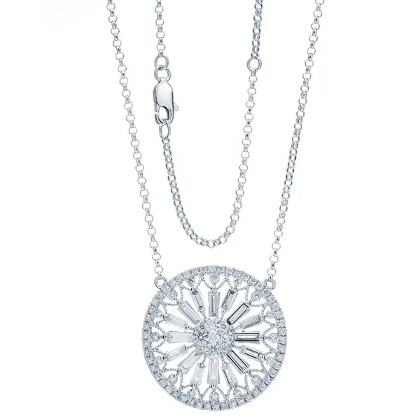 18K White Gold Diamond Necklace