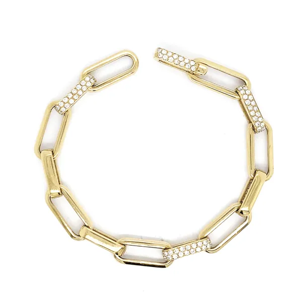 18K Yellow Gold Diamond Bracelet