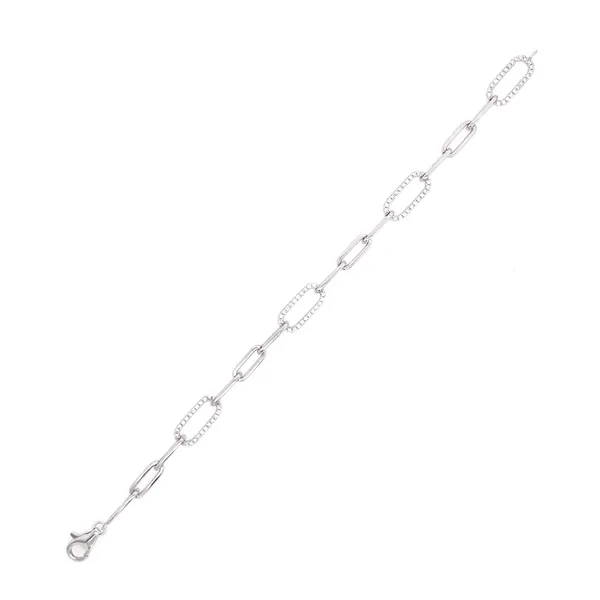 18K White Gold Diamond Bracelet