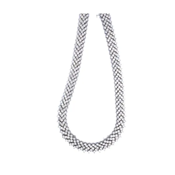 18K White Gold Diamond Necklace