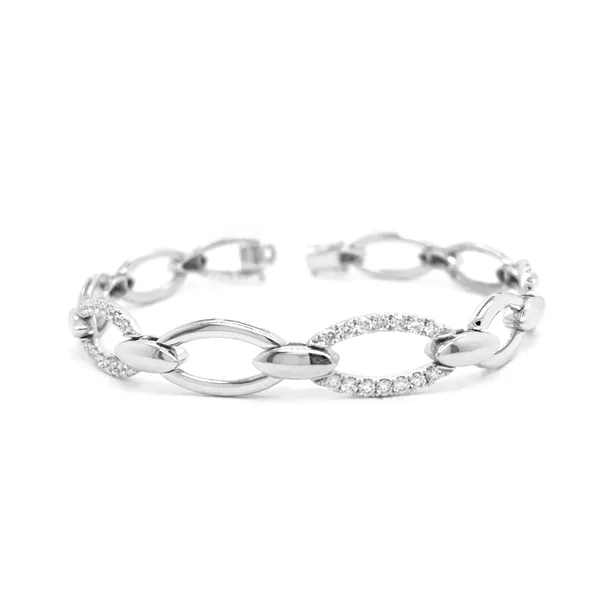 18K White Gold Diamond Bracelet