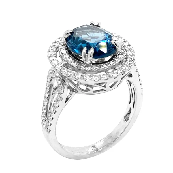 18K White Gold Tourmaline Ring