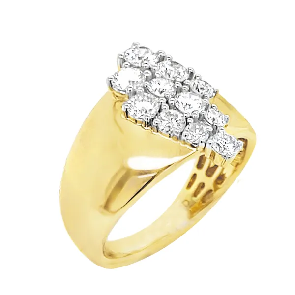 18K Yellow Gold Diamond Band