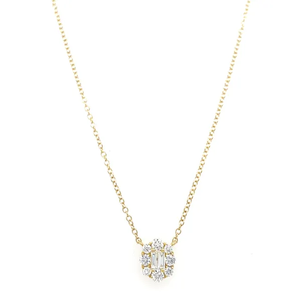 18K Yellow Gold Diamond Necklace