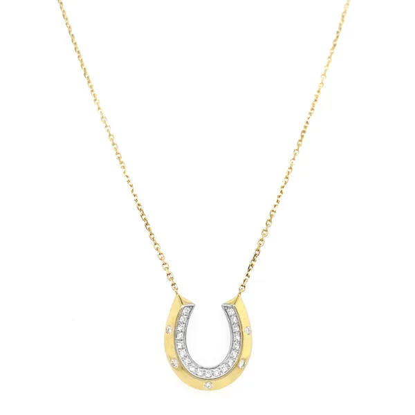 18K Two-Tone Gold Diamond Necklace