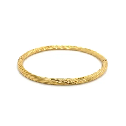 18K Yellow Gold Bangle