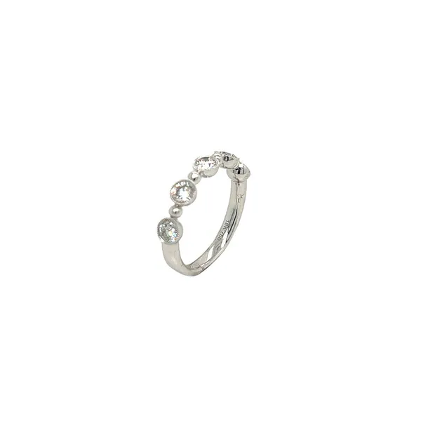 18K White Gold Diamond Band
