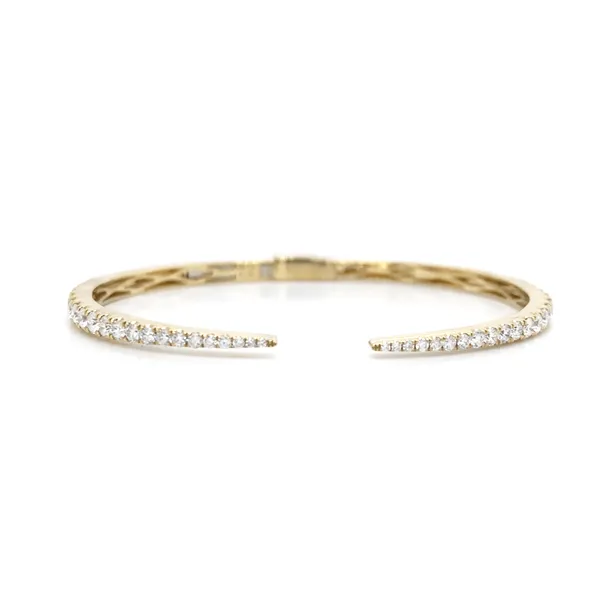 18K Yellow Gold Diamond Bangle