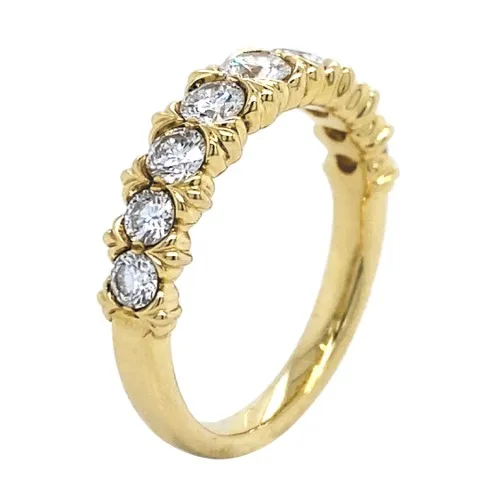 18K Yellow Gold Diamond Band